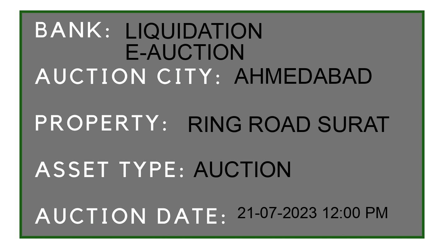 Auction Bank India - ID No: 157116 - Liquidation E-Auction Auction of Liquidation E-Auction Auctions for Others in Jagatpur, Ahmedabad