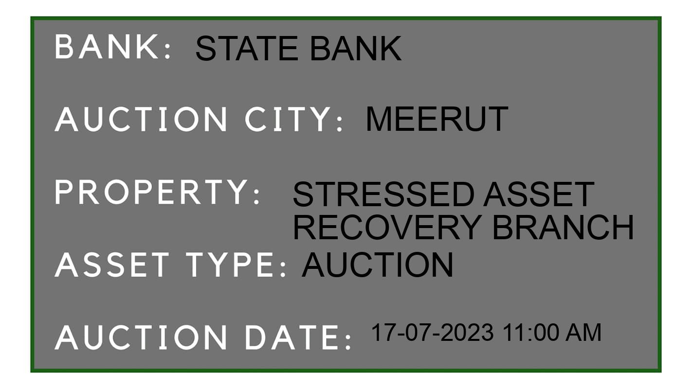Auction Bank India - ID No: 157311 - State Bank Auction of State Bank Auctions for House in meerut, Meerut