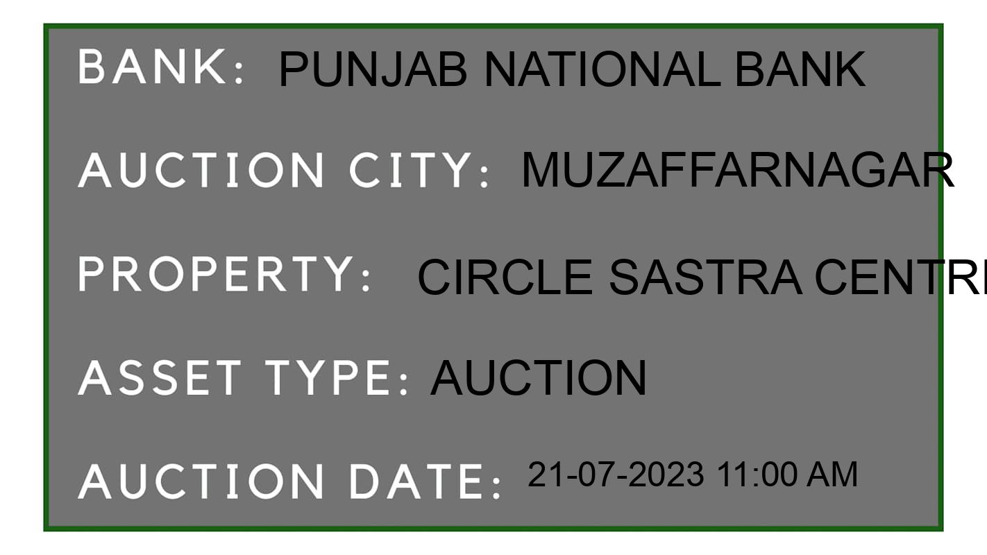 Auction Bank India - ID No: 157707 - Punjab National Bank Auction of Punjab National Bank Auctions for Plot in Muzafarnagar, Muzaffarnagar