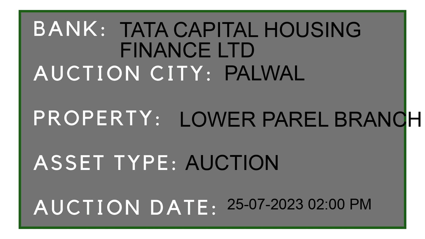 Auction Bank India - ID No: 157921 - Tata Capital Housing Finance Ltd Auction of Tata Capital Housing Finance Ltd Auctions for Residential Flat in Palwal, Palwal