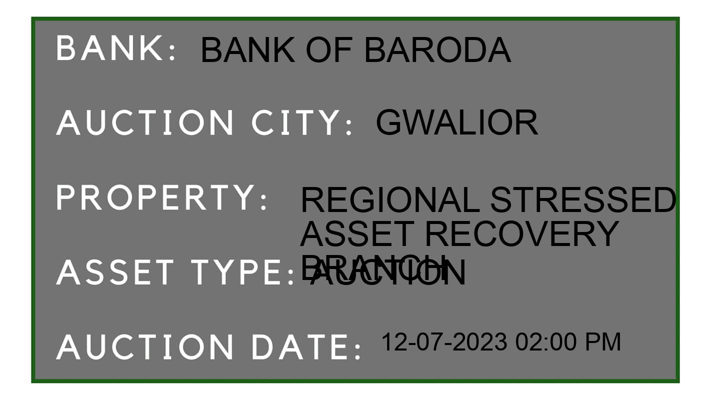 Auction Bank India - ID No: 158109 - Bank of Baroda Auction of Bank of Baroda Auctions for House in gwalior, Gwalior