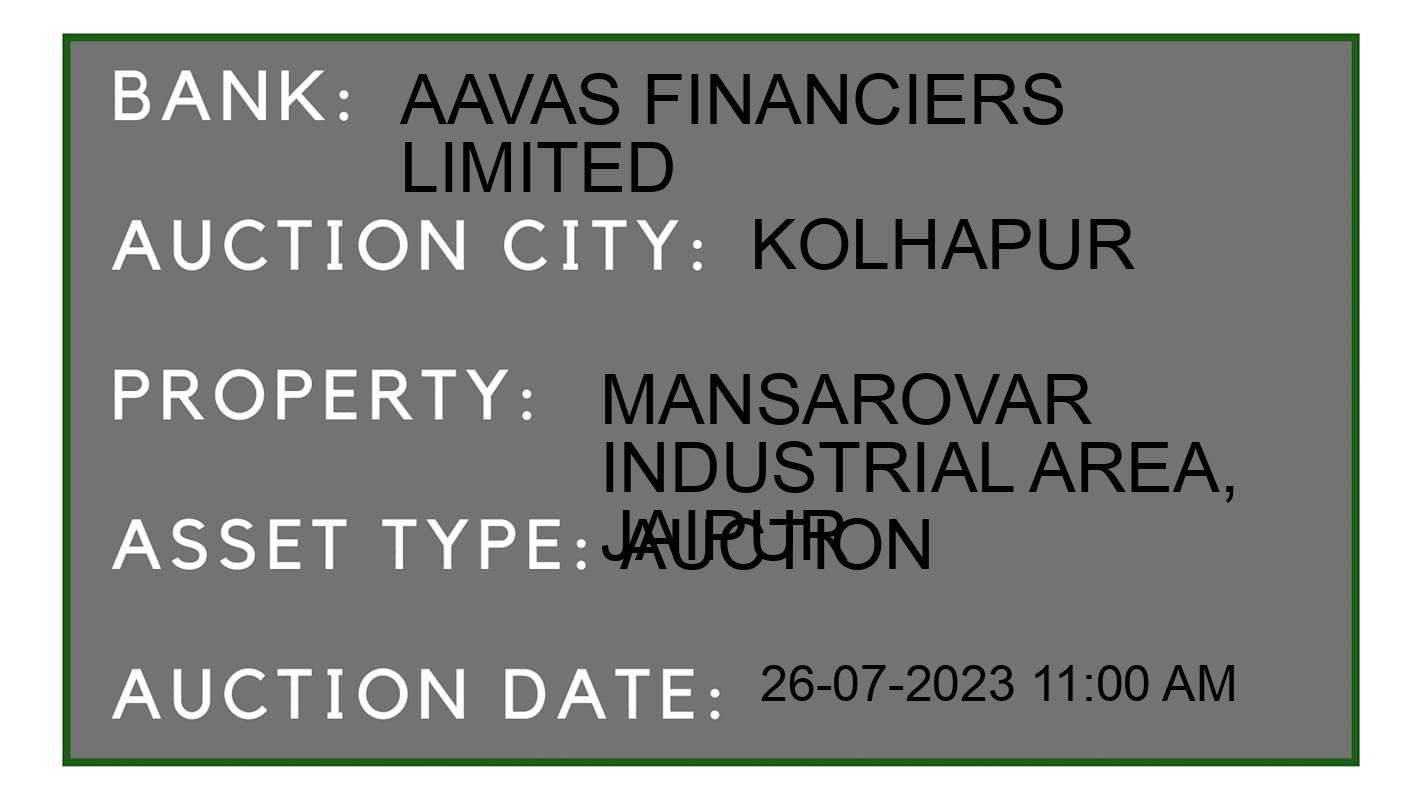 Auction Bank India - ID No: 158148 - Aavas Financiers Limited Auction of Aavas Financiers Limited Auctions for Residential Flat in Karveer, Kolhapur