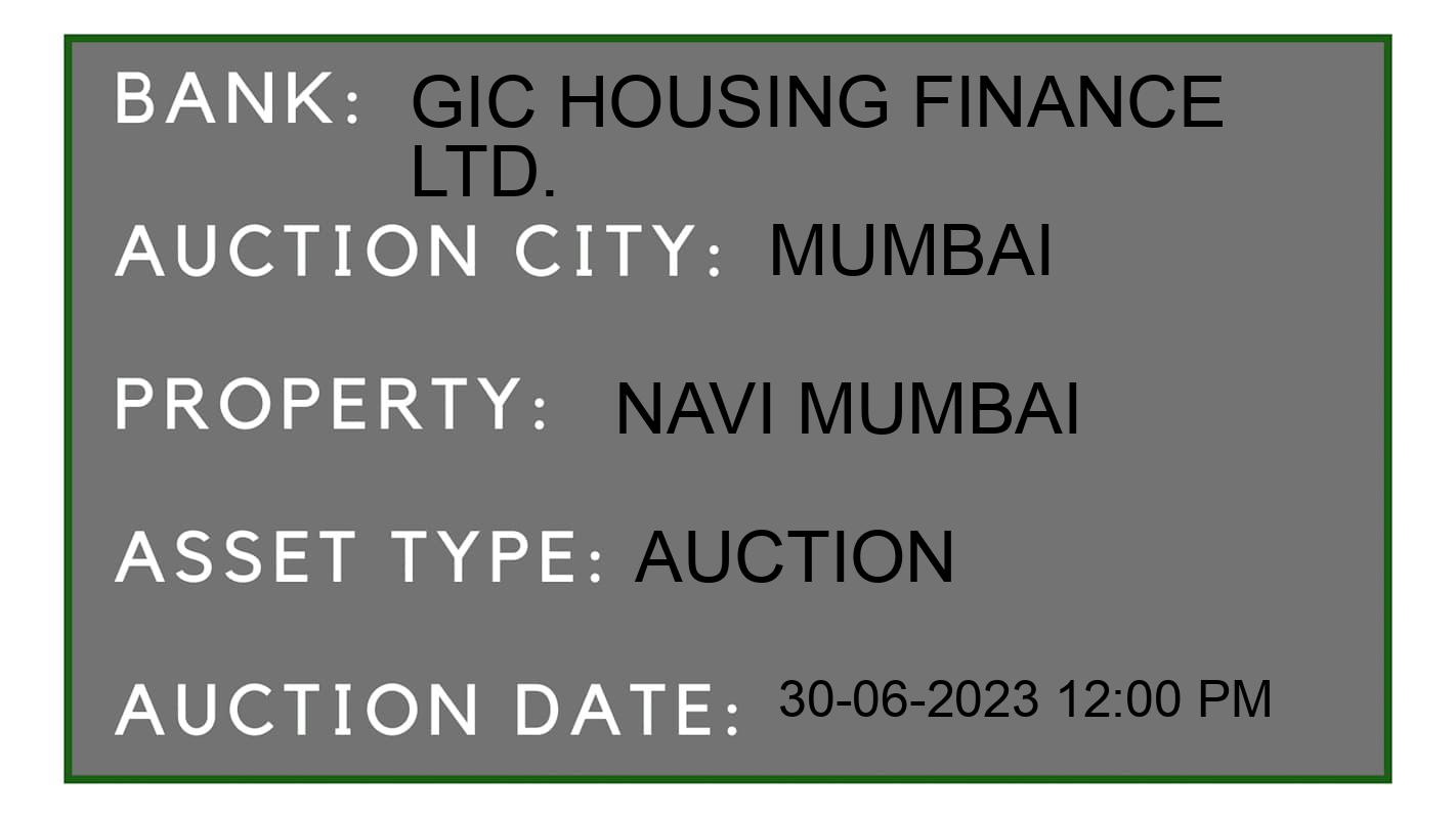 Auction Bank India - ID No: 158306 - GIC Housing Finance Ltd. Auction of GIC Housing Finance Ltd. Auctions for Residential Flat in Malad West, Mumbai