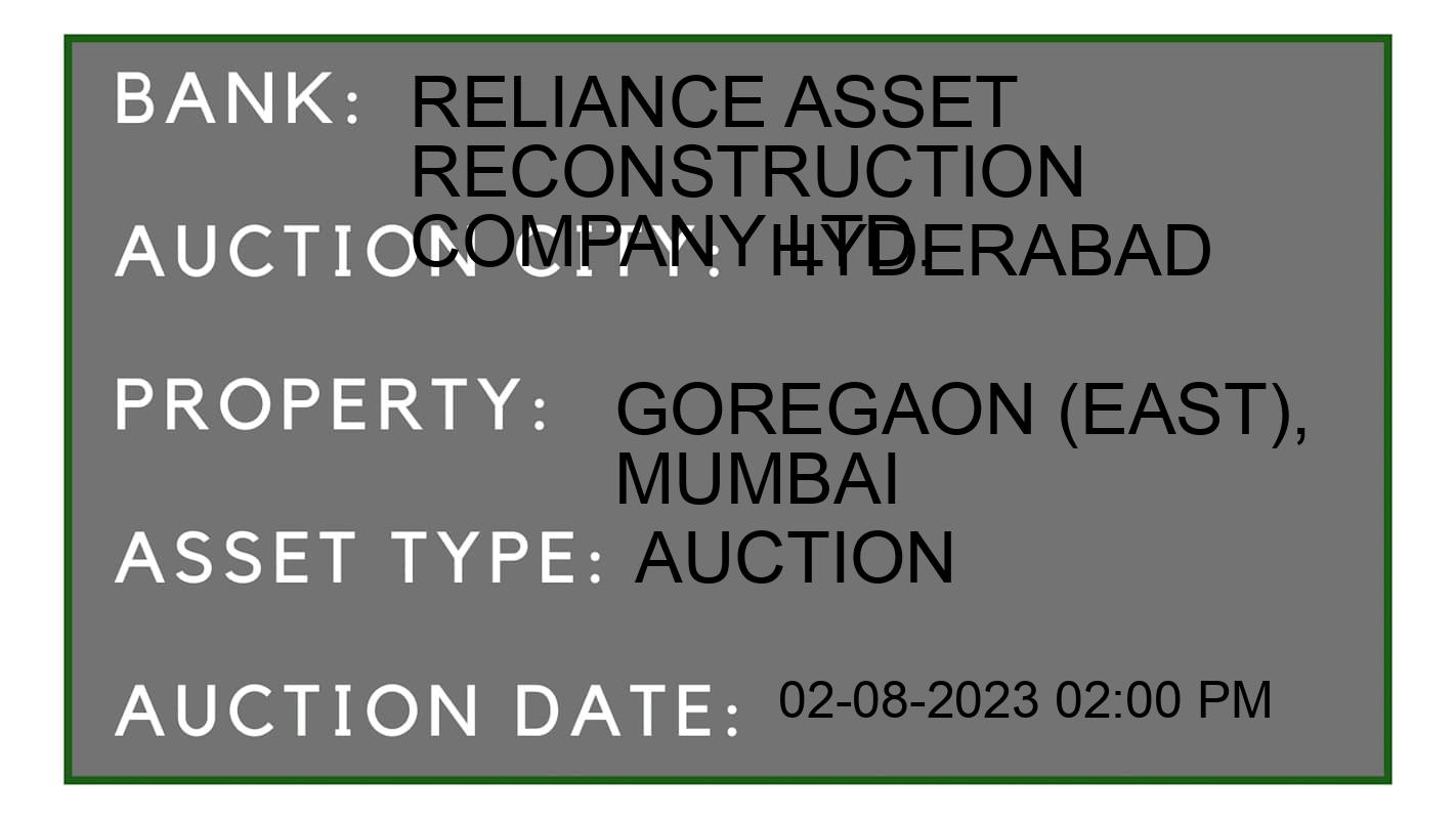 Auction Bank India - ID No: 158425 - Reliance Asset Reconstruction Company Ltd. Auction of Reliance Asset Reconstruction Company Ltd. Auctions for Residential Flat in Sanjeeva Reddy Nagar, Hyderabad