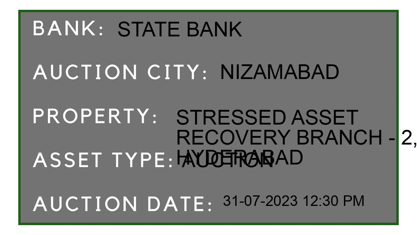 Auction Bank India - ID No: 158427 - State Bank Auction of State Bank Auctions for Residential House in Nizamabad, Nizamabad