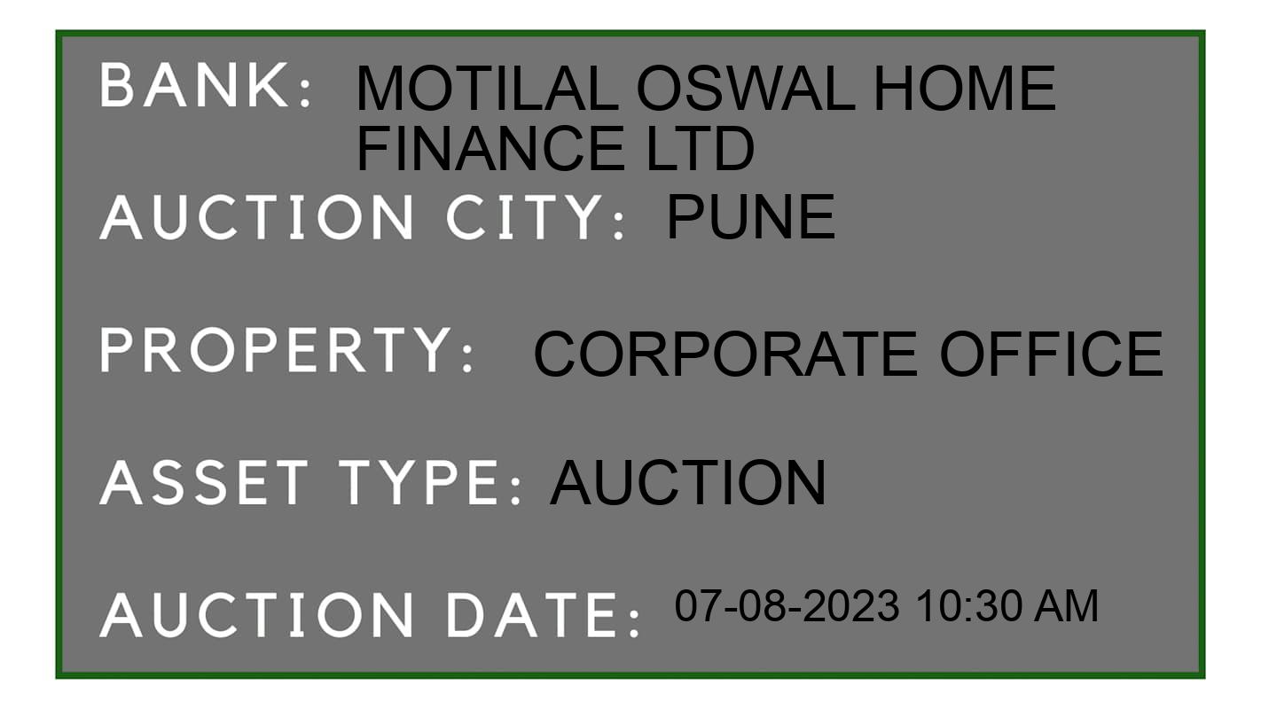 Auction Bank India - ID No: 158442 - Motilal Oswal Home Finance Ltd Auction of Motilal Oswal Home Finance Ltd Auctions for Residential Flat in Budruk, Pune