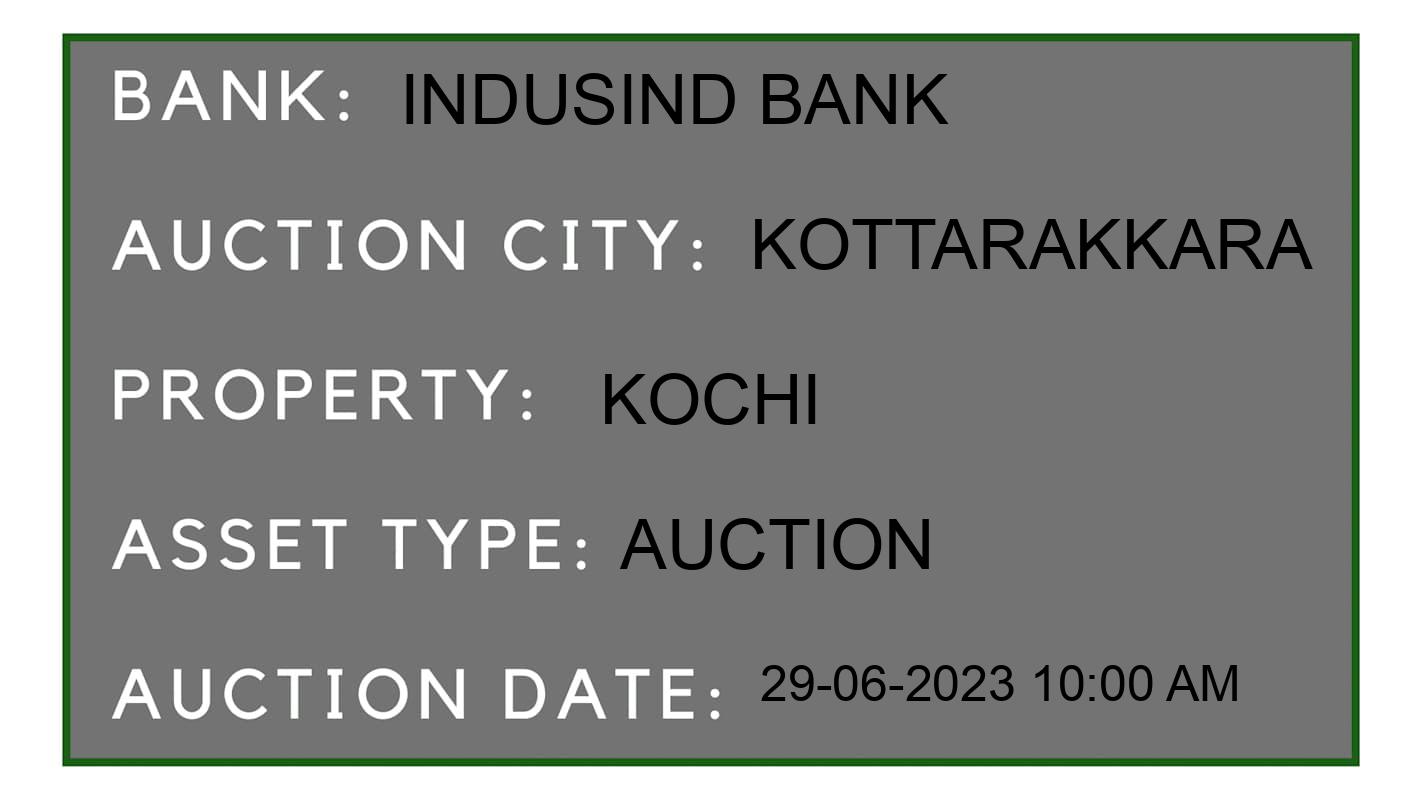 Auction Bank India - ID No: 158558 - IndusInd Bank Auction of IndusInd Bank Auctions for Vehicle Auction in kottarakkara, kottarakkara