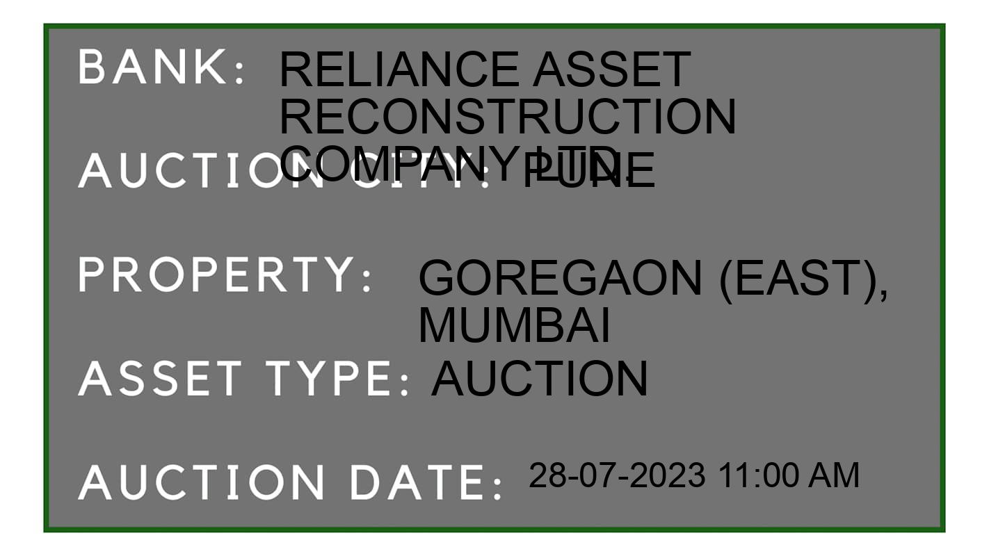 Auction Bank India - ID No: 158635 - Reliance Asset Reconstruction Company Ltd. Auction of Reliance Asset Reconstruction Company Ltd. Auctions for Residential Flat in Haveli, Pune