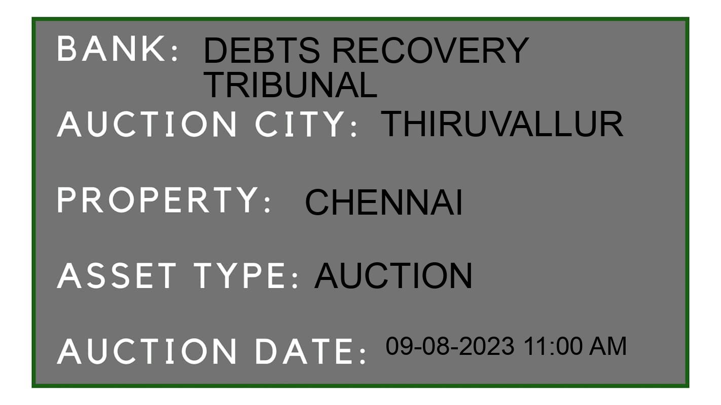Auction Bank India - ID No: 158646 - Debts Recovery Tribunal Auction of Debts Recovery Tribunal Auctions for Land in Poonainallee Taluk, Thiruvallur