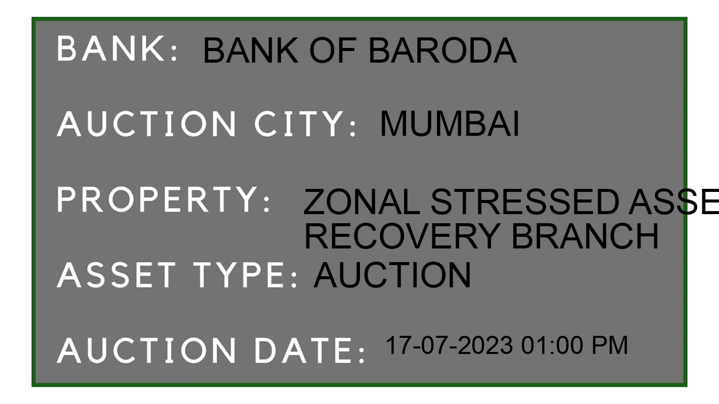 Auction Bank India - ID No: 158774 - Bank of Baroda Auction of Bank of Baroda Auctions for Residential Flat in Mumbai City, Mumbai