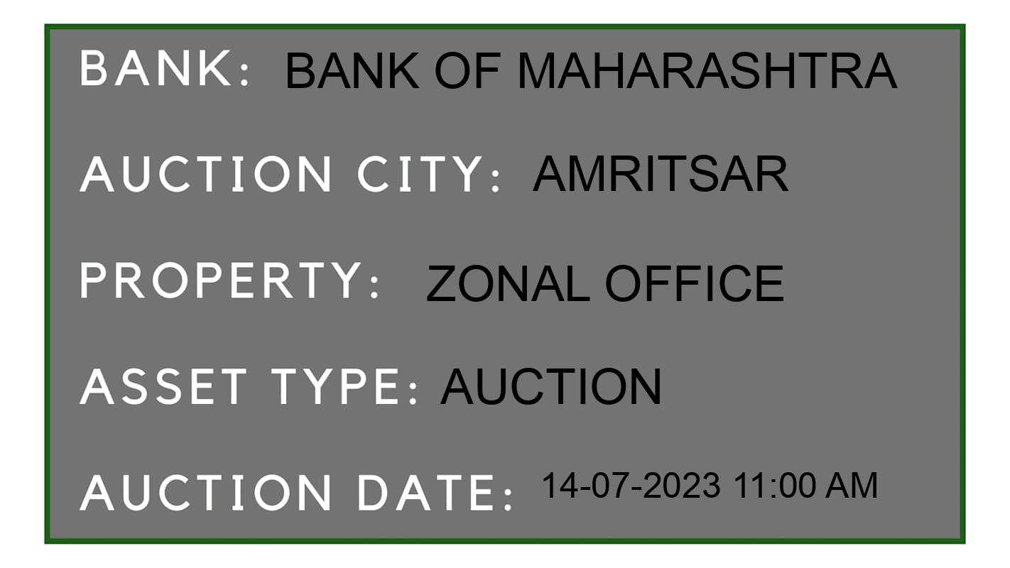 Auction Bank India - ID No: 159024 - Bank of Maharashtra Auction of Bank of Maharashtra Auctions for Plot in Abadi, Amritsar