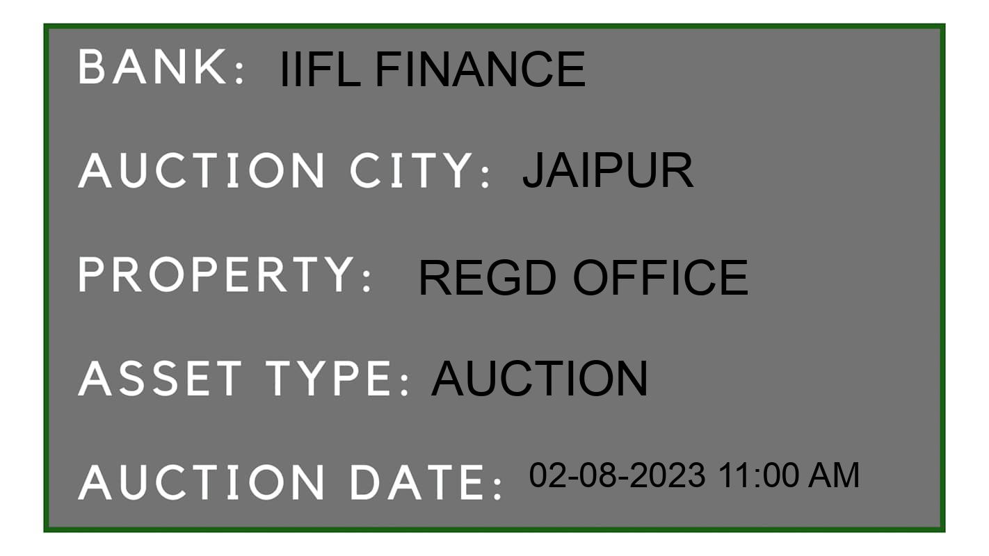 Auction Bank India - ID No: 159046 - IIFL Finance Auction of IIFL Finance Auctions for Residential Flat in Kalwar Road, Jaipur