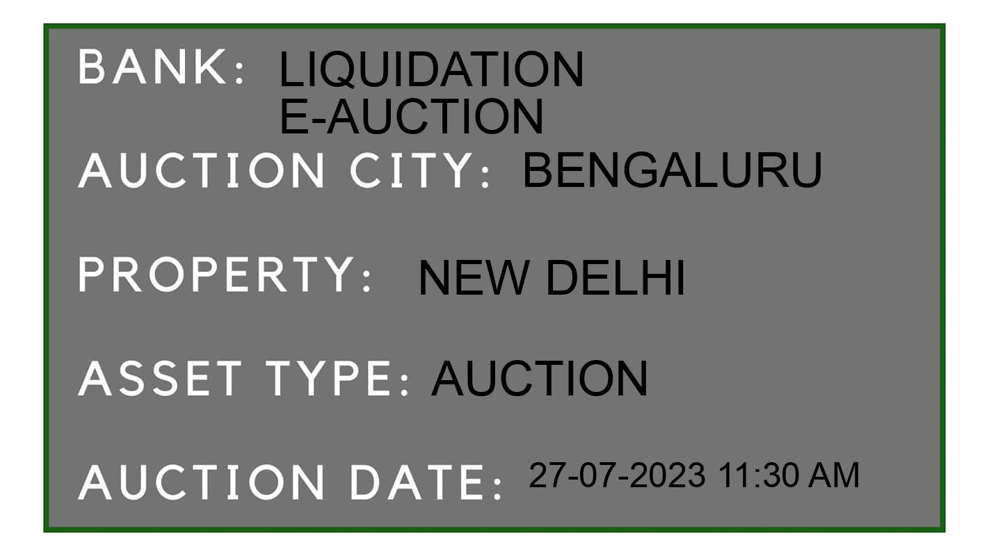 Auction Bank India - ID No: 159073 - Liquidation E-Auction Auction of Liquidation E-Auction Auctions for Non- Agricultural Land in Chamrajanagar, Bengaluru