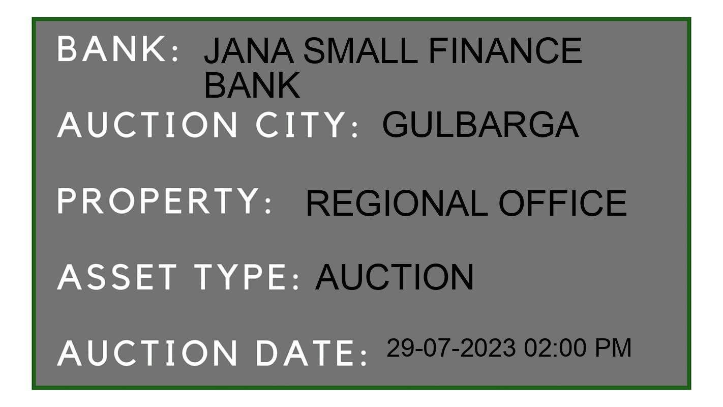 Auction Bank India - ID No: 159095 - Jana Small Finance Bank Auction of Jana Small Finance Bank Auctions for House in Kalburgi, Gulbarga
