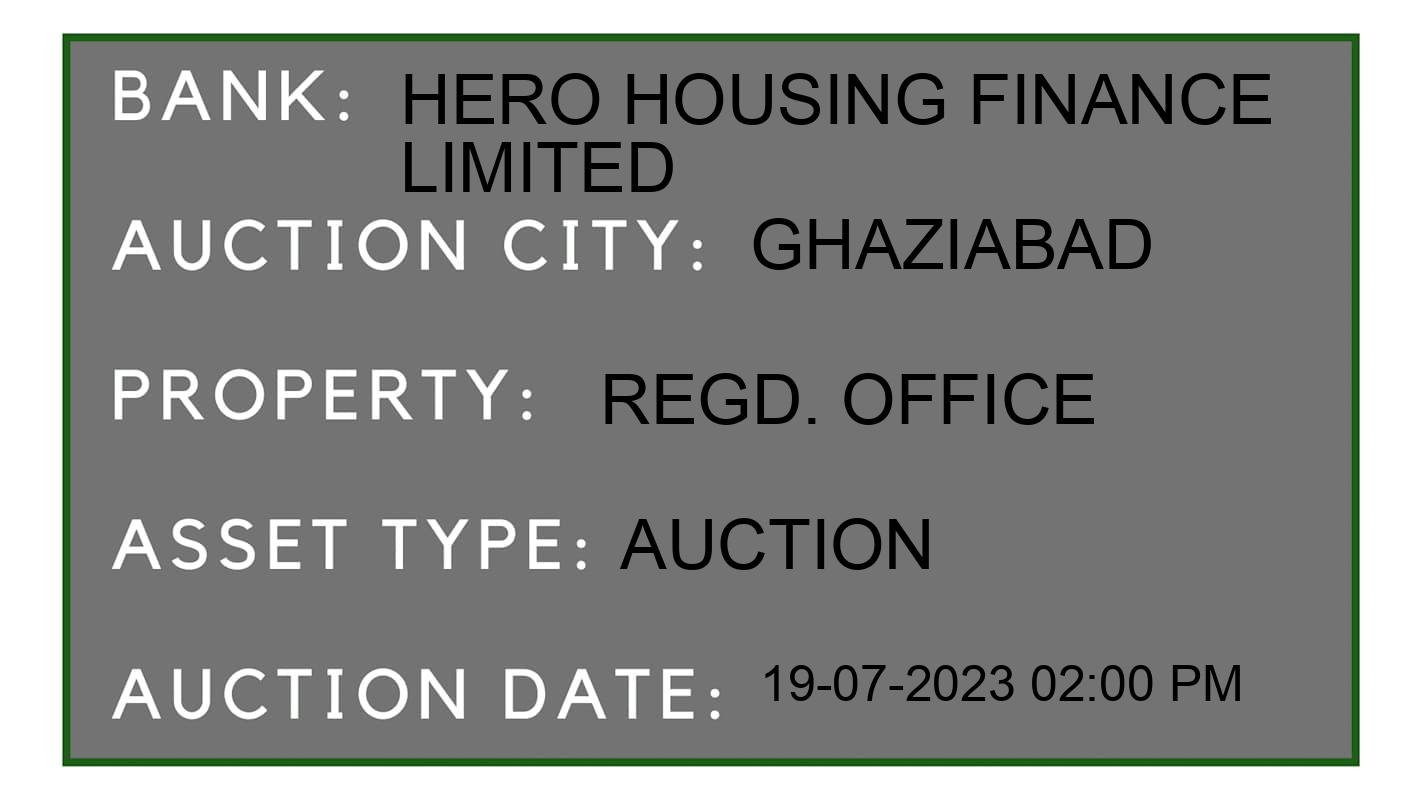 Auction Bank India - ID No: 159221 - Hero Housing Finance Limited Auction of Hero Housing Finance Limited Auctions for Residential Flat in Loni, Ghaziabad