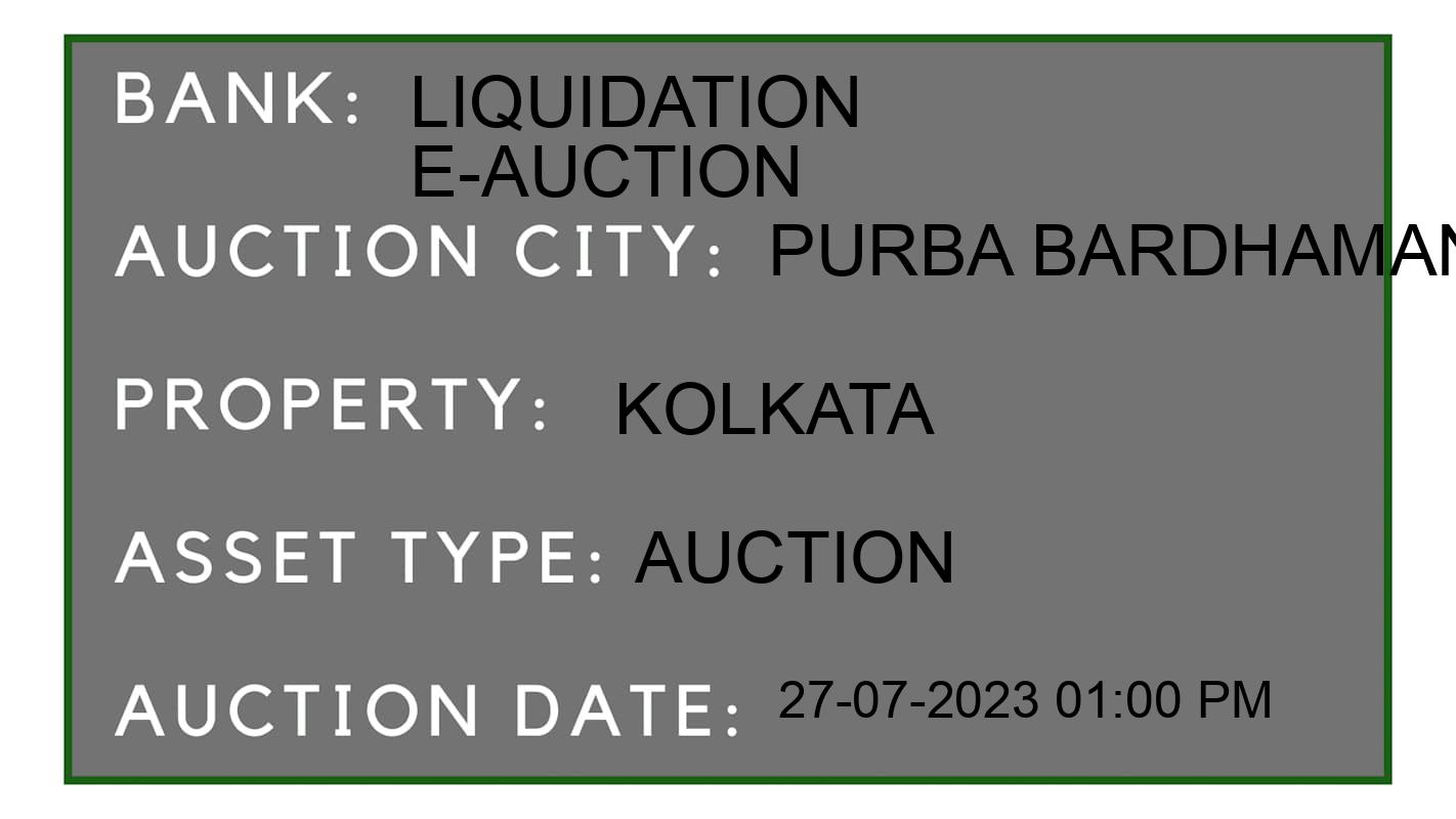 Auction Bank India - ID No: 159243 - Liquidation E-Auction Auction of Liquidation E-Auction Auctions for Industrial Land in Purba Bardhaman, Purba Bardhaman