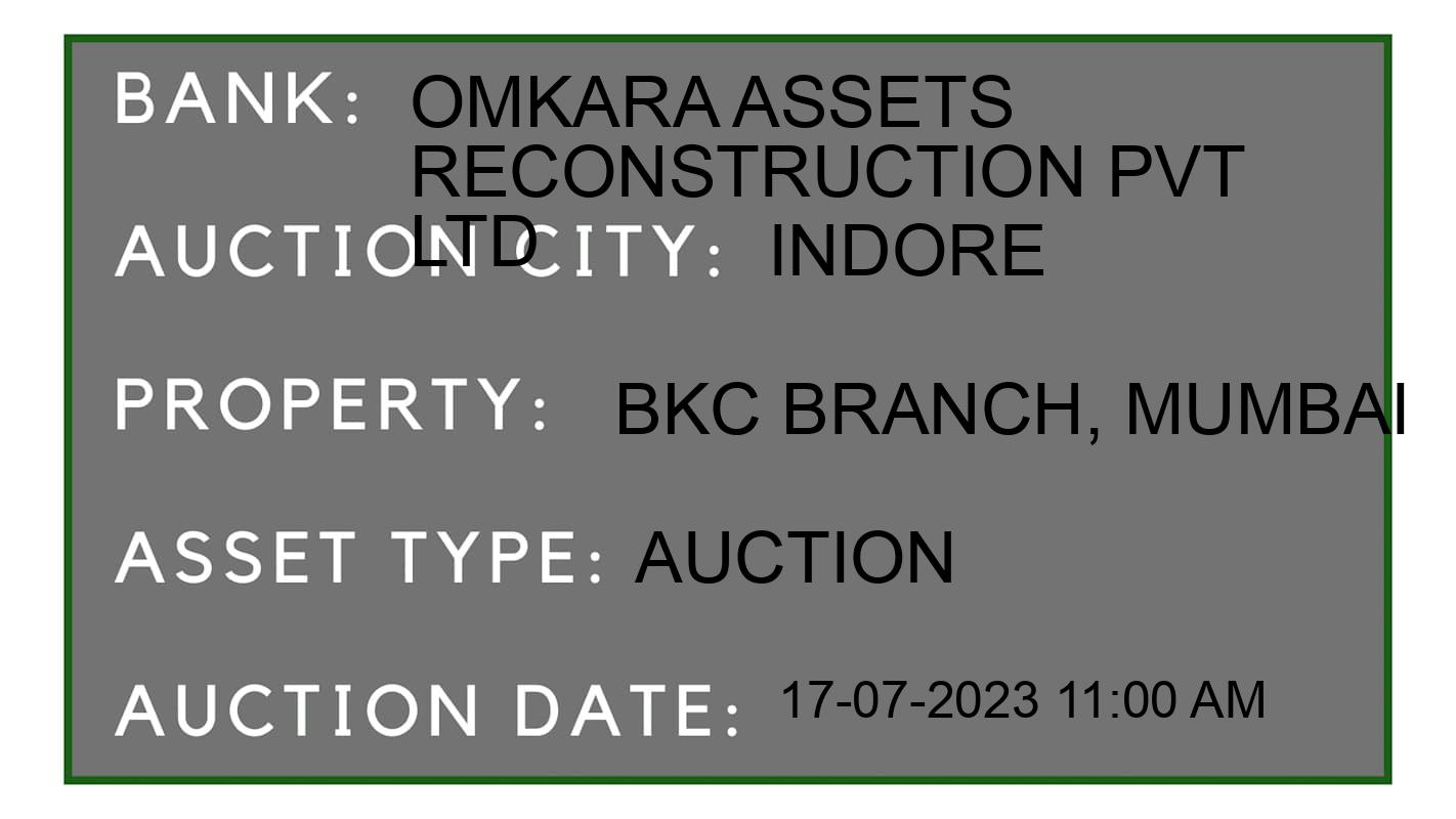 Auction Bank India - ID No: 159313 - Omkara Assets Reconstruction Pvt Ltd Auction of Omkara Assets Reconstruction Pvt Ltd Auctions for Land in Mhow, Indore