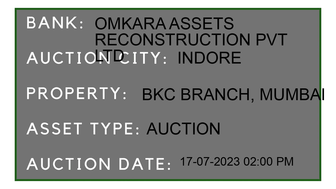 Auction Bank India - ID No: 159314 - Omkara Assets Reconstruction Pvt Ltd Auction of Omkara Assets Reconstruction Pvt Ltd Auctions for Land in Mhow, Indore