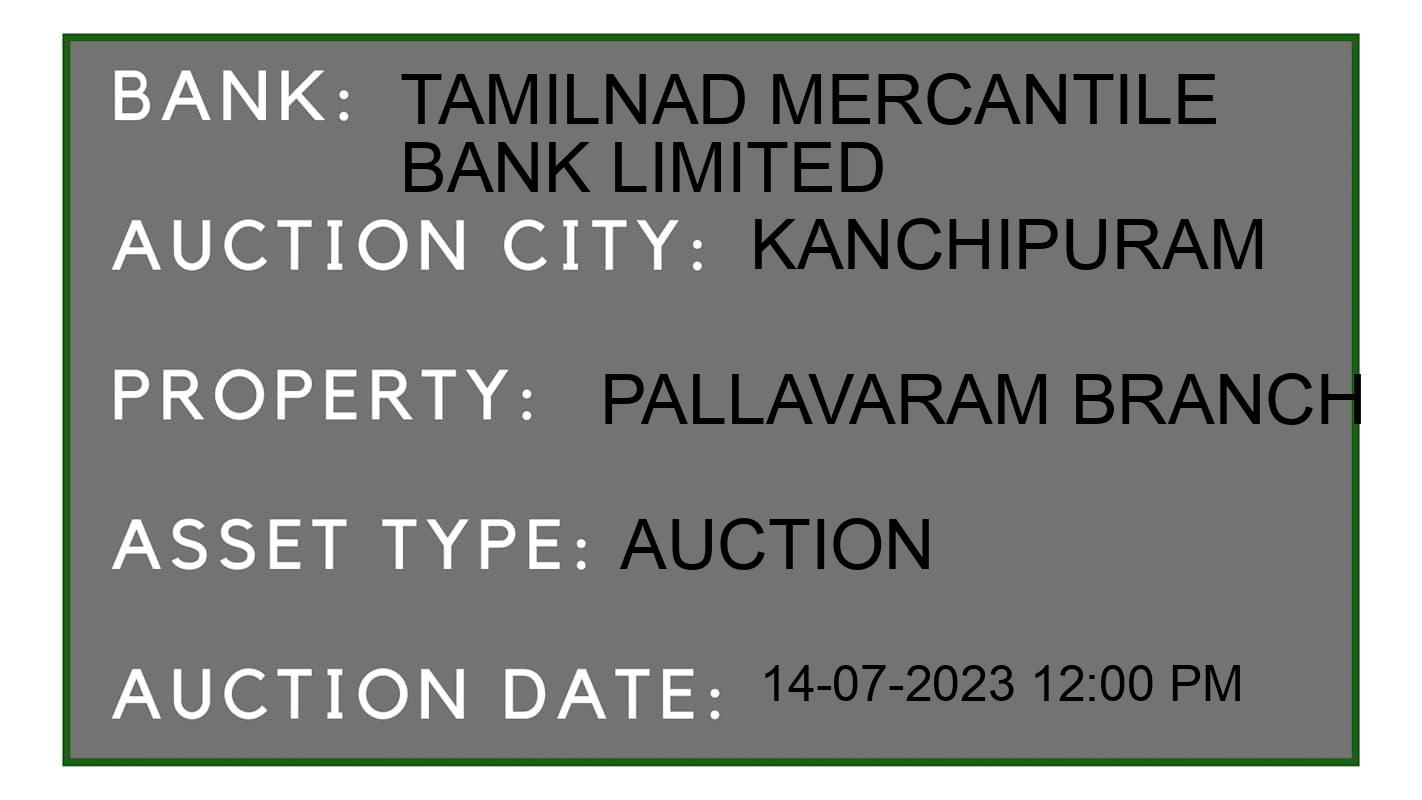 Auction Bank India - ID No: 159351 - Tamilnad Mercantile Bank Limited Auction of Tamilnad Mercantile Bank Limited Auctions for Land in Sriperumbudur Taluk, Kanchipuram