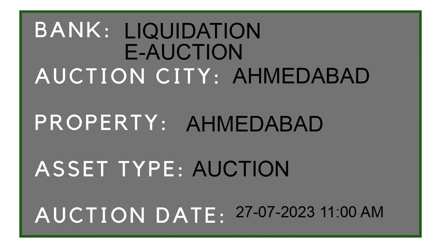 Auction Bank India - ID No: 159501 - Liquidation E-Auction Auction of Liquidation E-Auction Auctions for Others in Ahmedabad, Ahmedabad