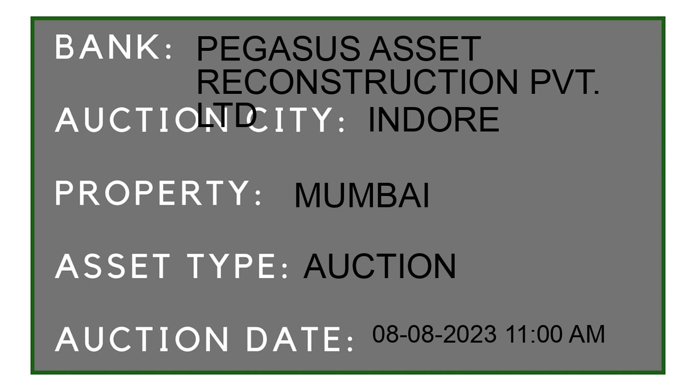 Auction Bank India - ID No: 159905 - Pegasus Asset Reconstruction Pvt. Ltd Auction of Pegasus Asset Reconstruction Pvt. Ltd Auctions for Residential Flat in Indore, Indore