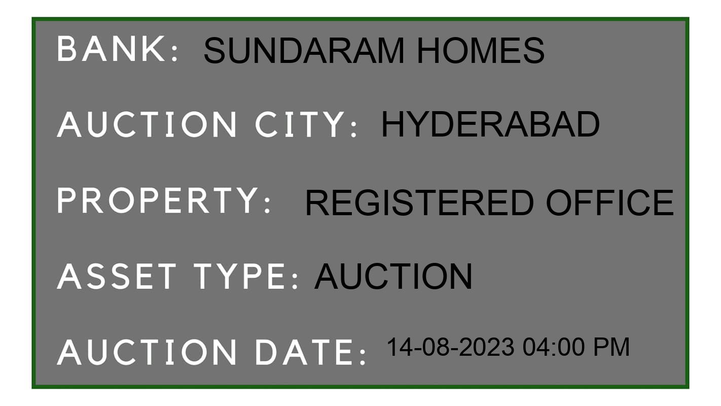 Auction Bank India - ID No: 159921 - Sundaram Homes Auction of Sundaram Homes Auctions for Residential Flat in Uppal, Hyderabad