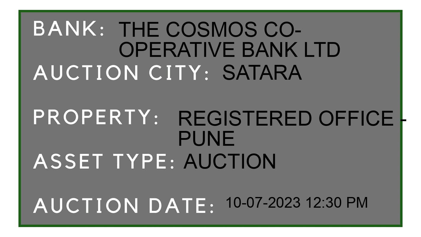 Auction Bank India - ID No: 160062 - The Cosmos Co-operative Bank Ltd Auction of The Cosmos Co-operative Bank Ltd Auctions for Plot in Satara, Satara
