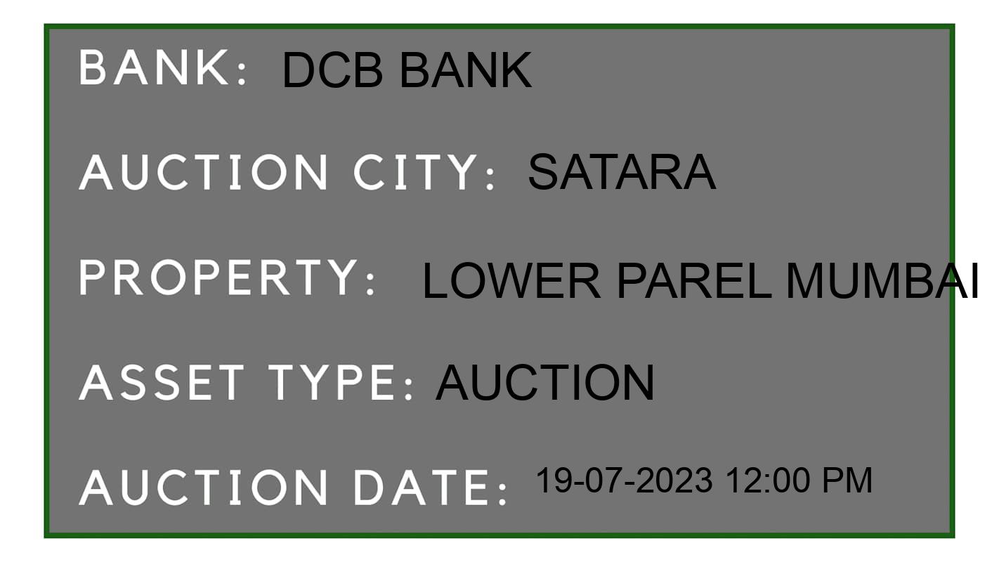 Auction Bank India - ID No: 160110 - DCB Bank Auction of DCB Bank Auctions for Land And Building in Satara, Satara