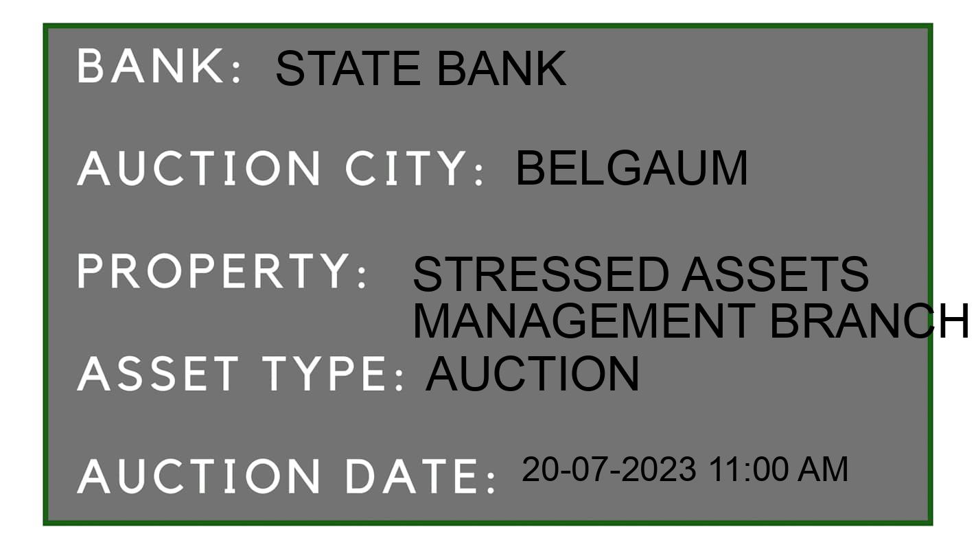 Auction Bank India - ID No: 160484 - State Bank Auction of State Bank Auctions for Plot in Belgaum, Belgaum