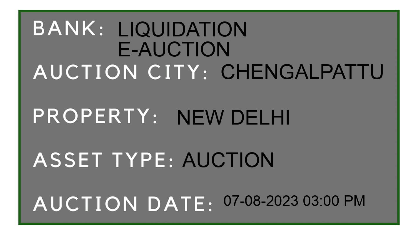 Auction Bank India - ID No: 160763 - Liquidation E-Auction Auction of Liquidation E-Auction Auctions for Plant & Machinery in chengalpattu , Chengalpattu