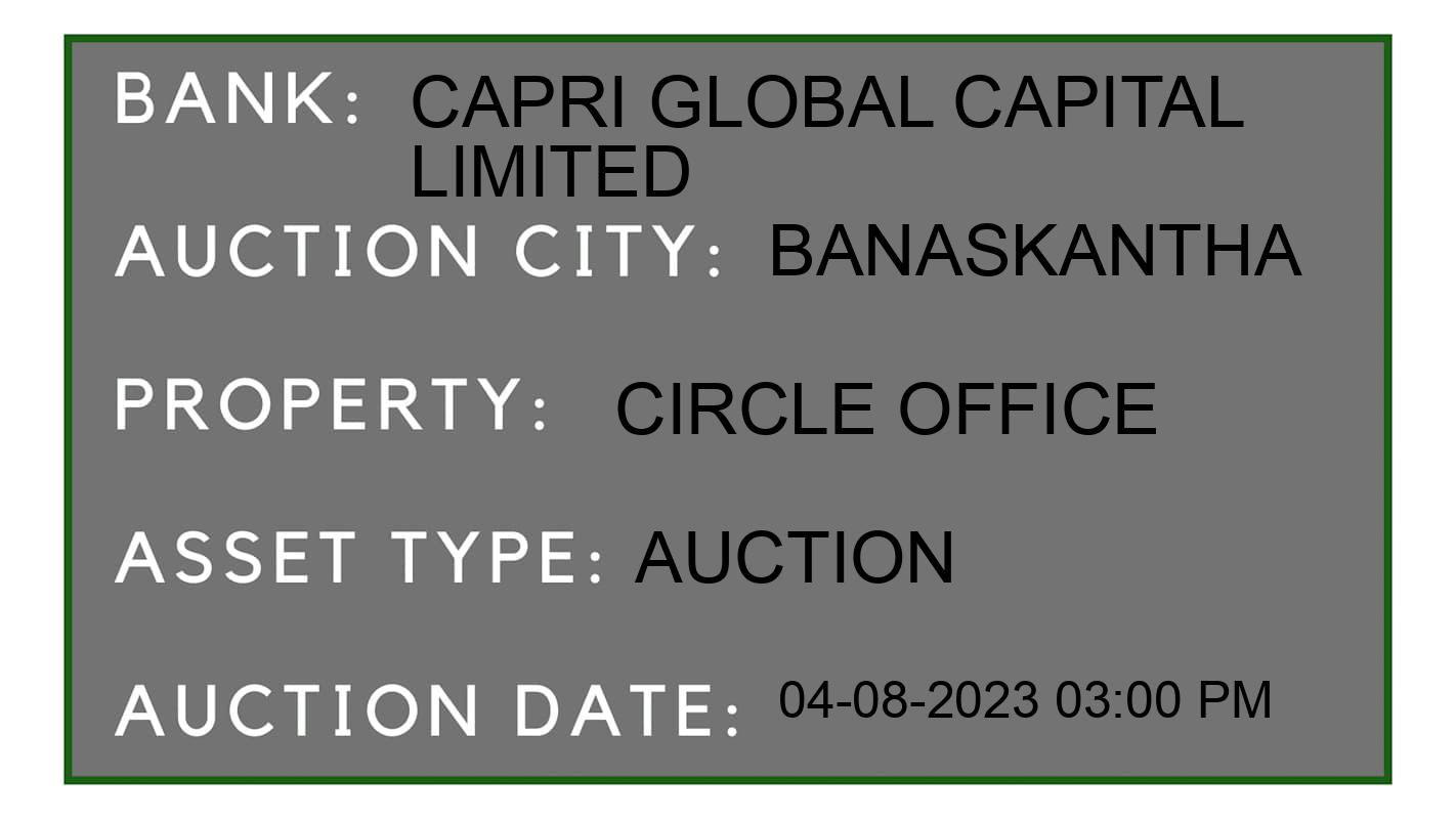 Auction Bank India - ID No: 160935 - Capri Global Capital Limited Auction of Capri Global Capital Limited Auctions for Plot in Deesa, Banaskantha