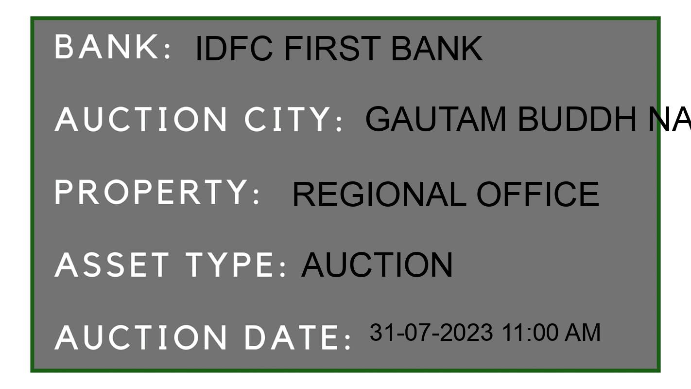 Auction Bank India - ID No: 160997 - IDFC First Bank Auction of IDFC First Bank Auctions for Industrial Land in Noida, Gautam Buddh Nagar