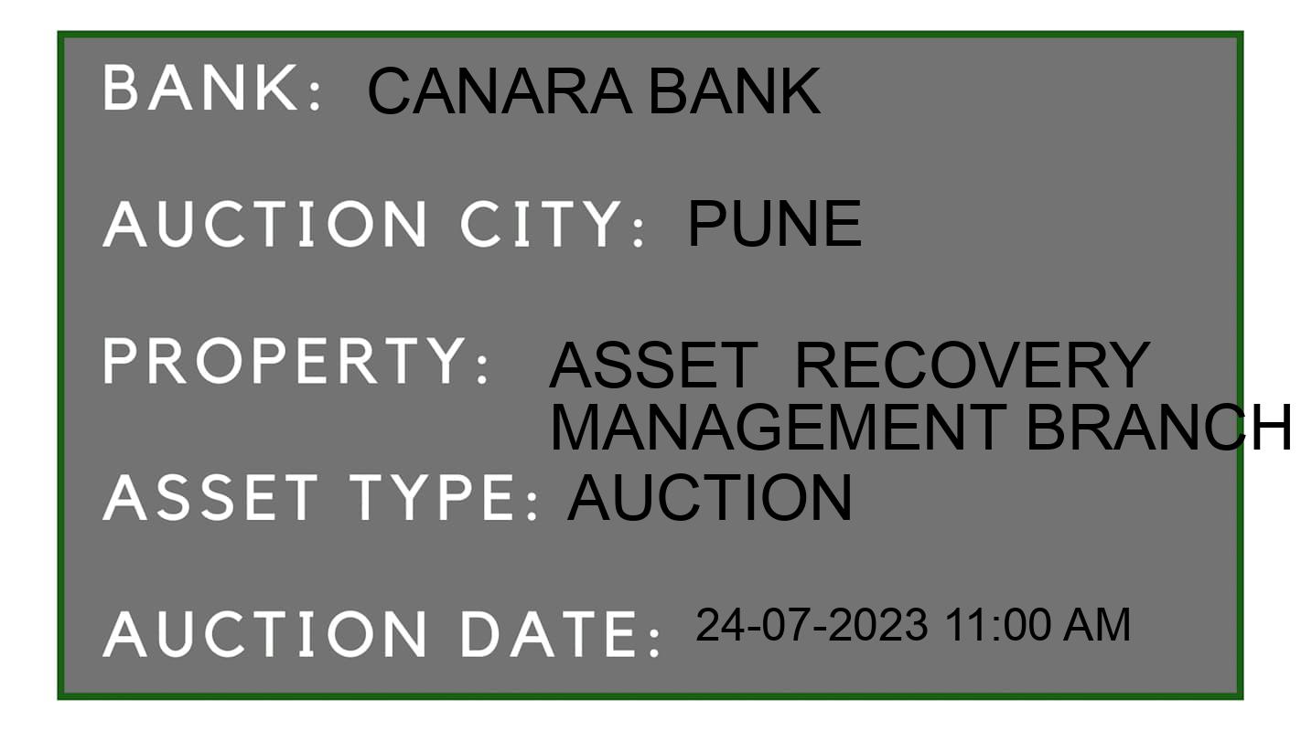 Auction Bank India - ID No: 161002 - Canara Bank Auction of Canara Bank Auctions for Commercial Office in Kothrud, Pune