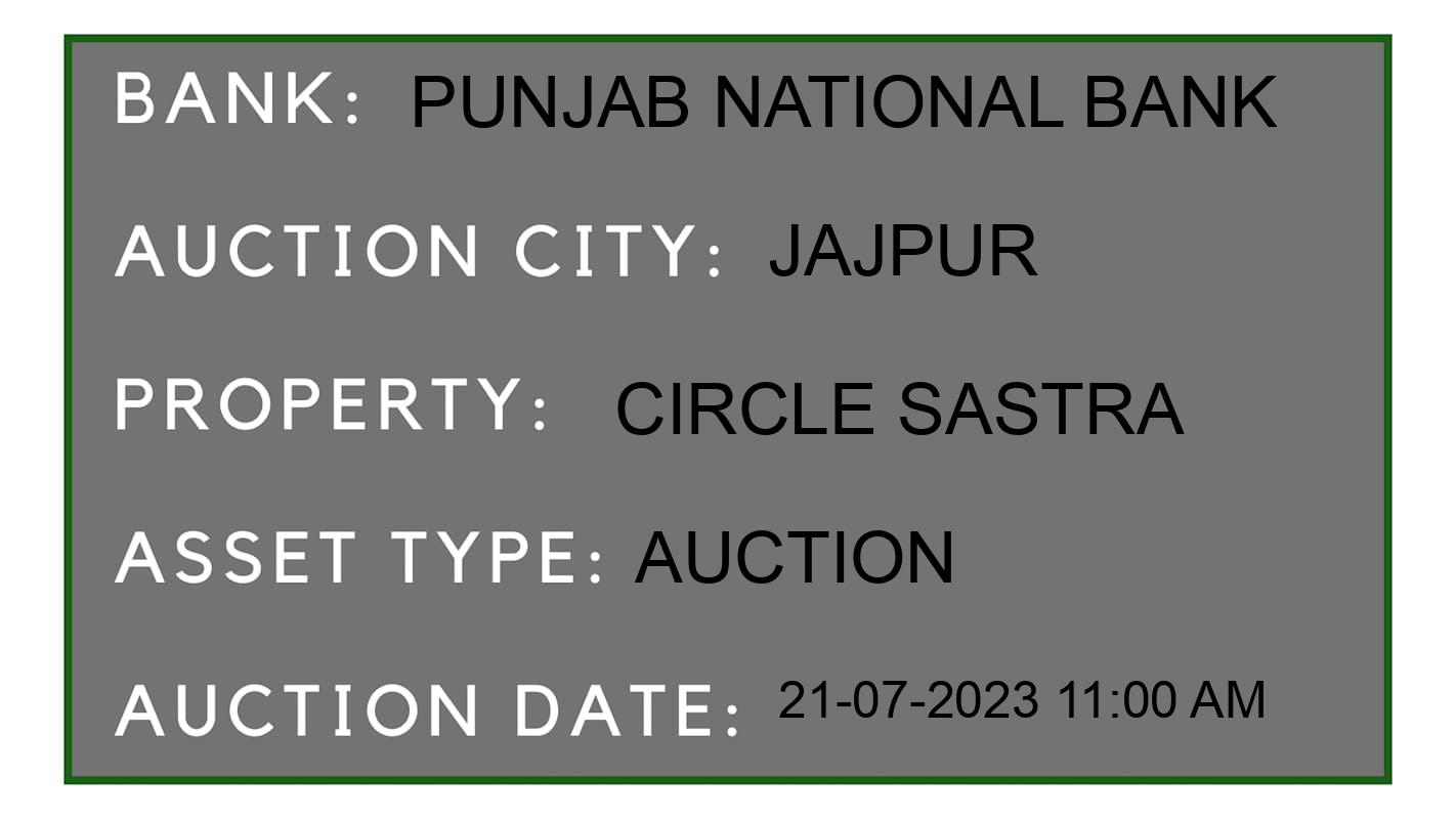 Auction Bank India - ID No: 161371 - Punjab National Bank Auction of Punjab National Bank Auctions for Commercial Property in Byasanagar, Jajpur