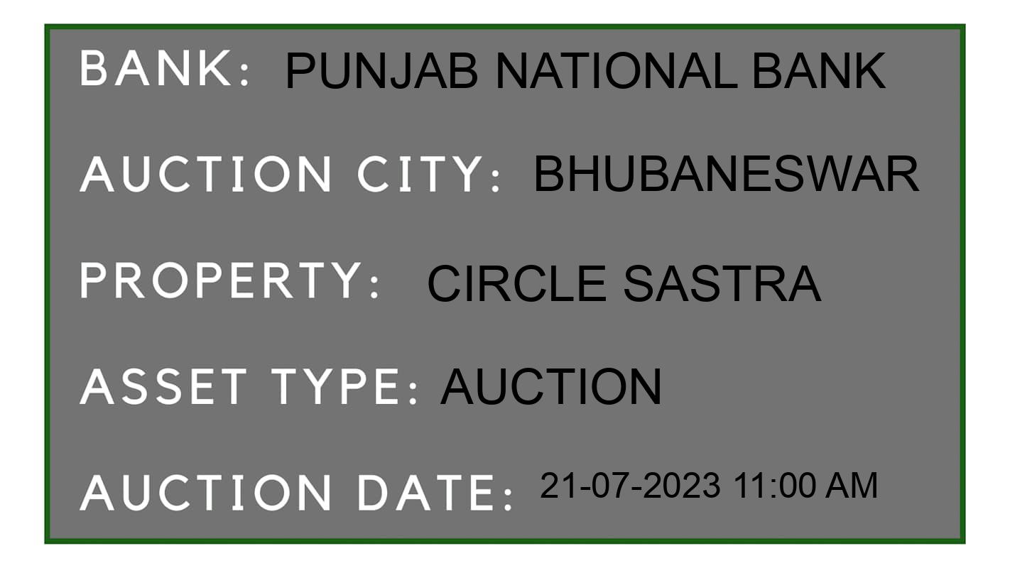 Auction Bank India - ID No: 161406 - Punjab National Bank Auction of Punjab National Bank Auctions for Residential Flat in Khurdha., Bhubaneswar