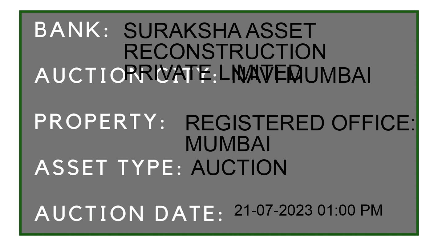 Auction Bank India - ID No: 161475 - Suraksha Asset Reconstruction Private Limited Auction of Suraksha Asset Reconstruction Private Limited Auctions for Residential Flat in Ulwe, Navi Mumbai
