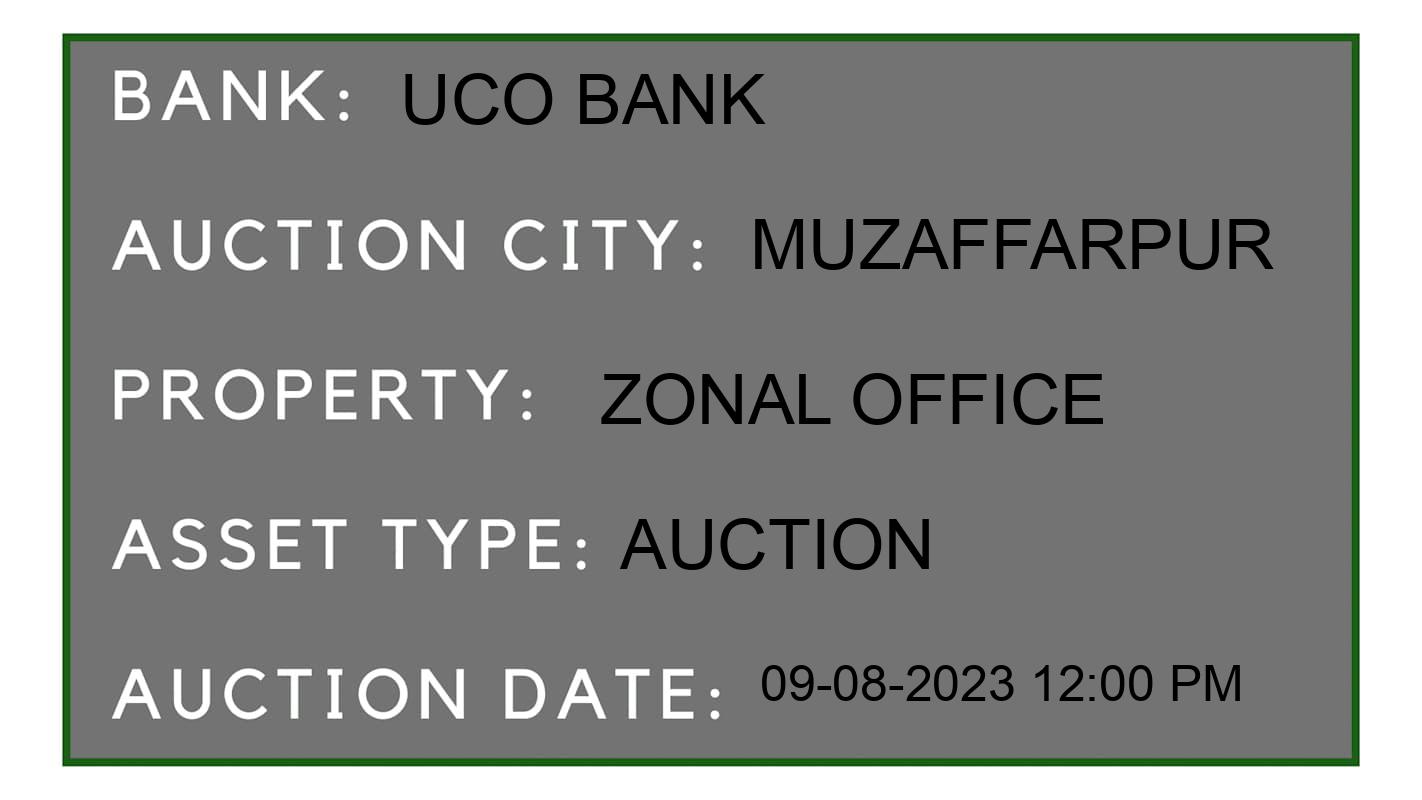 Auction Bank India - ID No: 161634 - UCO Bank Auction of UCO Bank Auctions for Land And Building in Sakra, Muzaffarpur