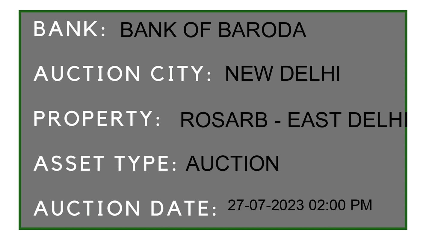 Auction Bank India - ID No: 161773 - Bank of Baroda Auction of Bank of Baroda Auctions for Residential Flat in Karol Bagh, New Delhi