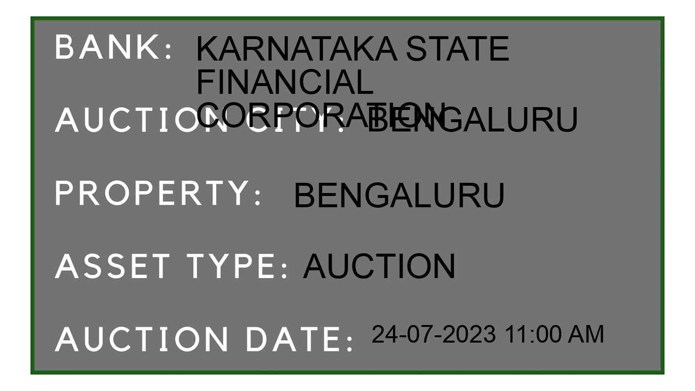Auction Bank India - ID No: 161779 - Karnataka State Financial Corporation Auction of Karnataka State Financial Corporation Auctions for Commercial Building in Kasaba Hobli, Bengaluru