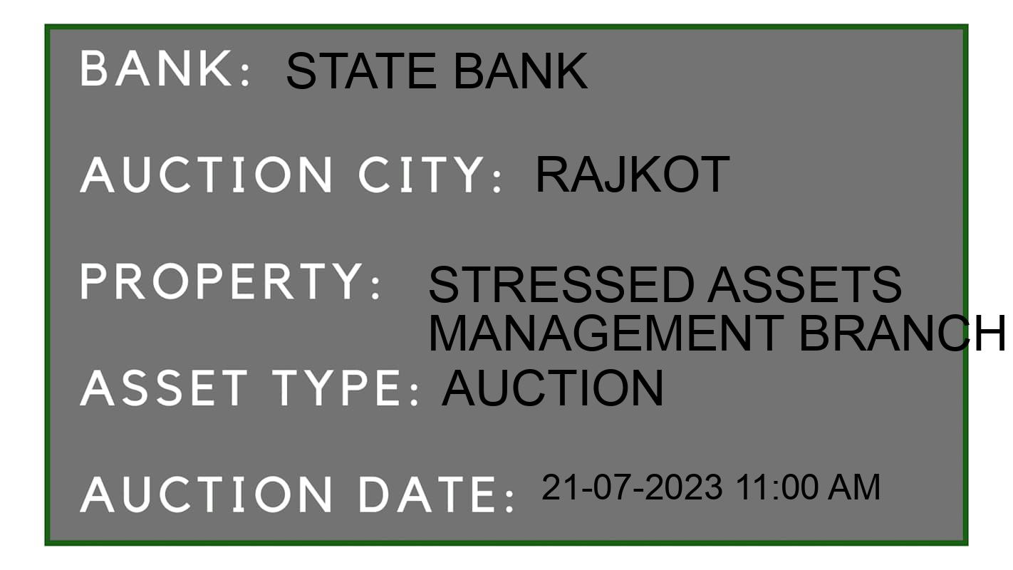 Auction Bank India - ID No: 161903 - State Bank Auction of State Bank Auctions for Factory land and Building in JASDAN, Rajkot