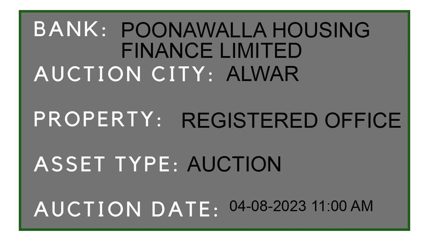 Auction Bank India - ID No: 161935 - Poonawalla Housing Finance Limited Auction of Poonawalla Housing Finance Limited Auctions for Plot in alwar, Alwar
