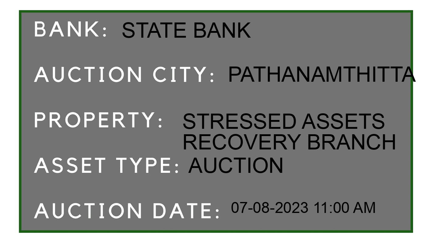 Auction Bank India - ID No: 162522 - State Bank Auction of State Bank Auctions for Plot in Adoor, Pathanamthitta