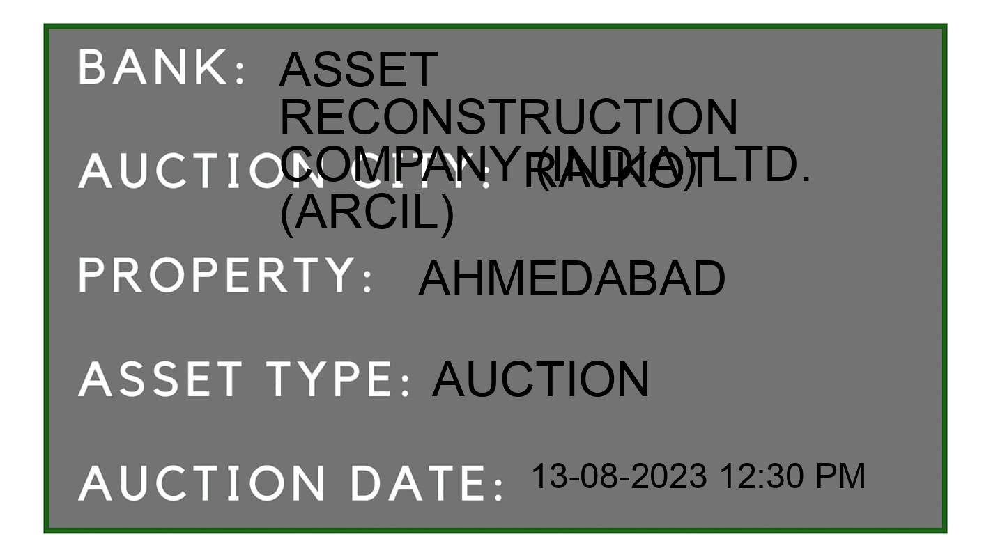 Auction Bank India - ID No: 162967 - Asset  Reconstruction Company (India) Ltd. (Arcil) Auction of Asset  Reconstruction Company (India) Ltd. (Arcil) Auctions for Residential Flat in Rajkot, Rajkot