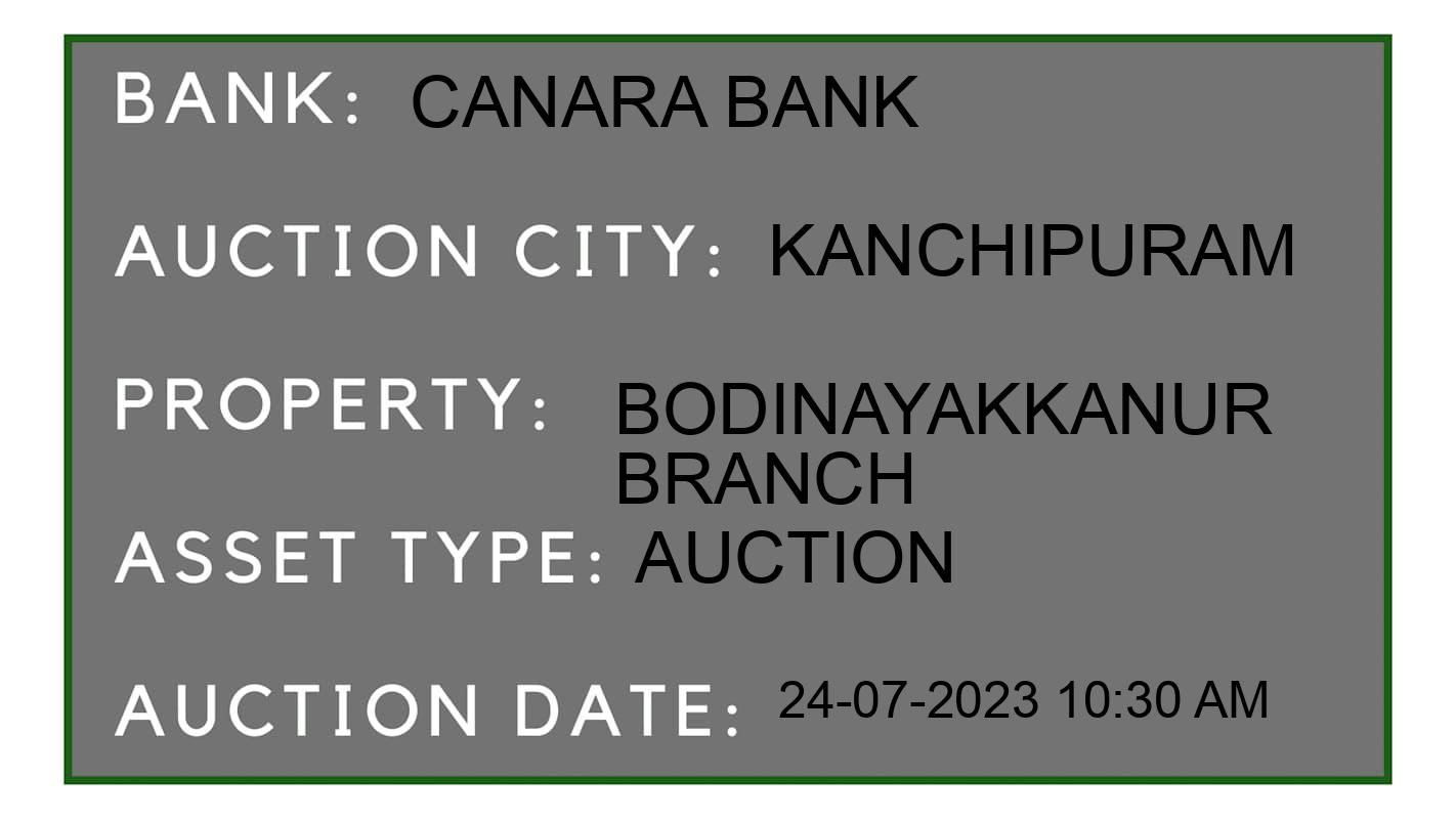 Auction Bank India - ID No: 163721 - Canara Bank Auction of Canara Bank Auctions for Land And Building in Sriperumbudur Taluk, Kanchipuram
