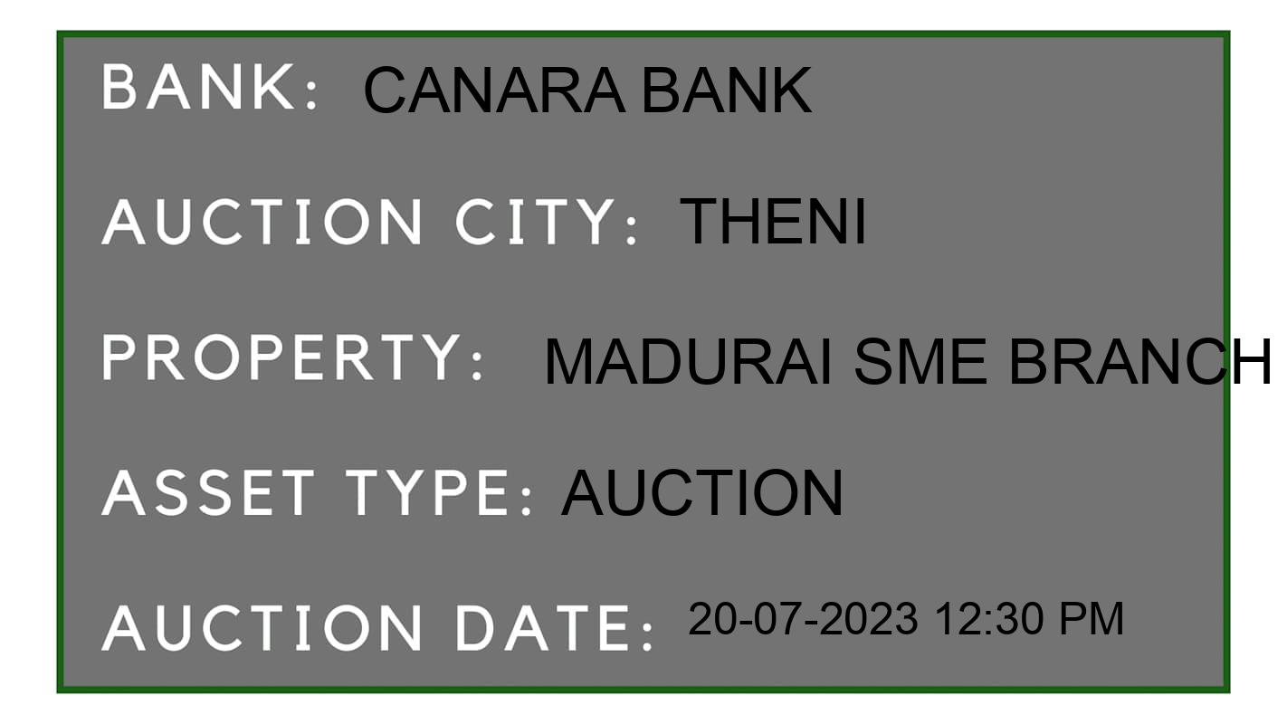 Auction Bank India - ID No: 163738 - Canara Bank Auction of Canara Bank Auctions for Land And Building in Periyakulam, Theni
