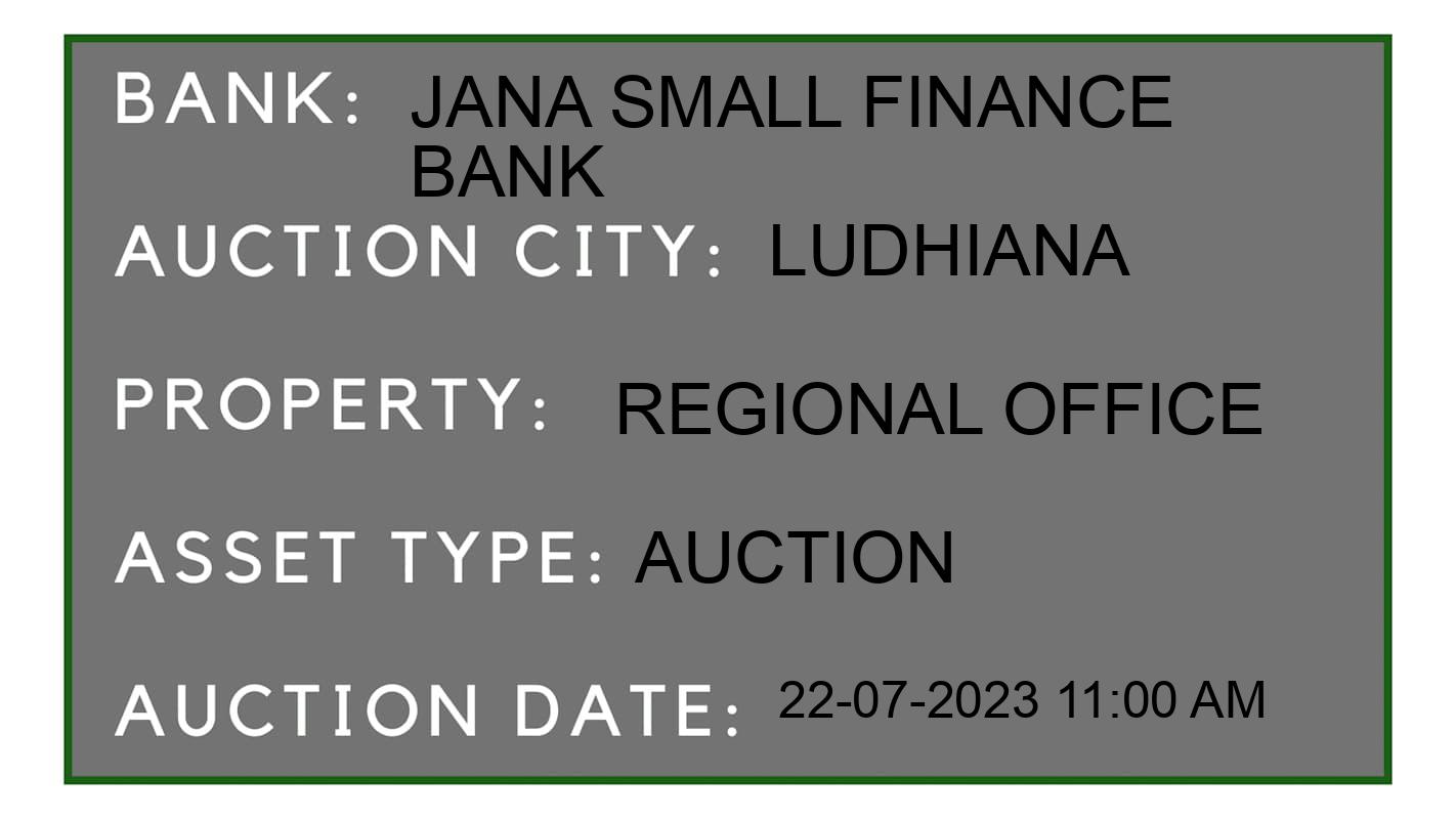 Auction Bank India - ID No: 163920 - Jana Small Finance Bank Auction of Jana Small Finance Bank Auctions for Plot in Ludhiana, Ludhiana