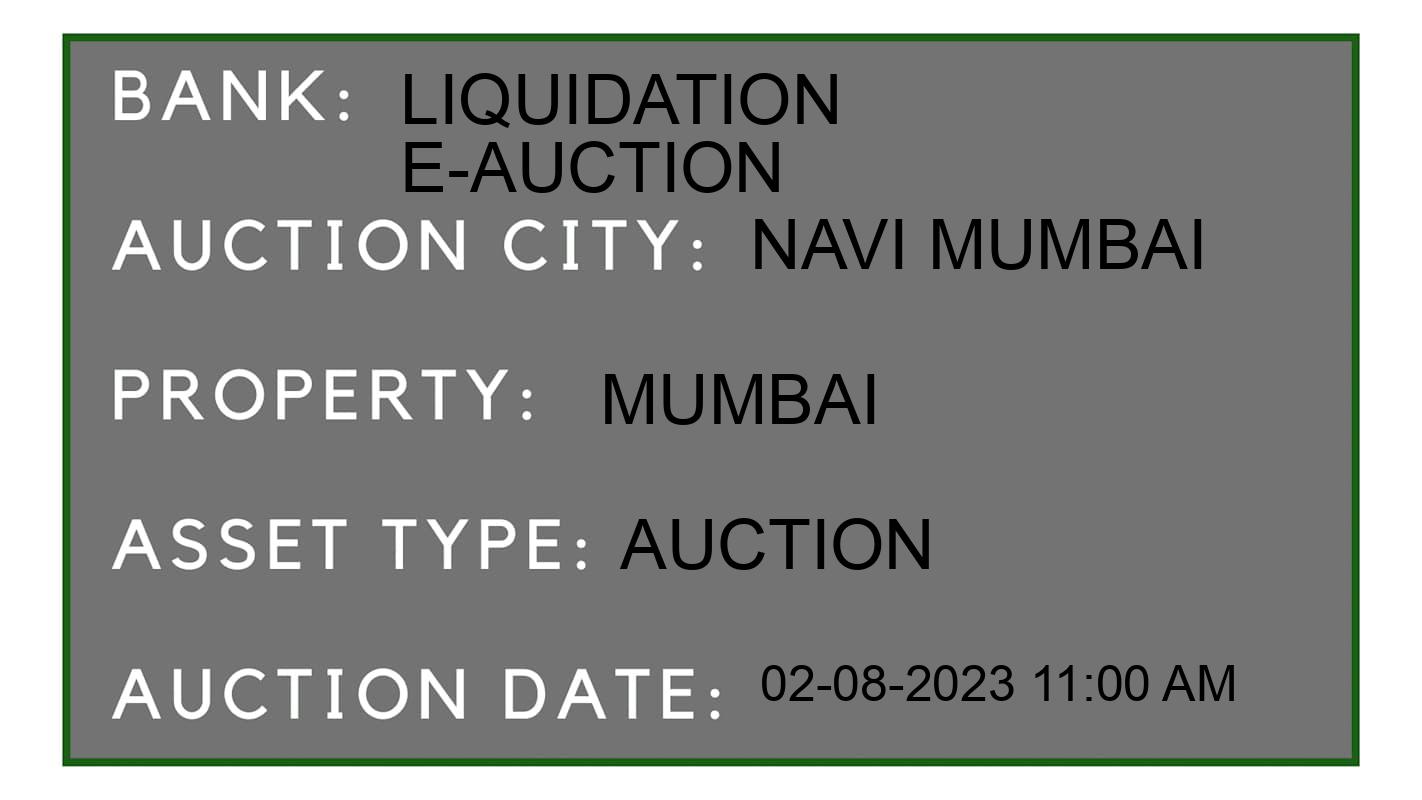 Auction Bank India - ID No: 164496 - Liquidation E-Auction Auction of Liquidation E-Auction Auctions for Commercial Shop in Airoli, Navi Mumbai