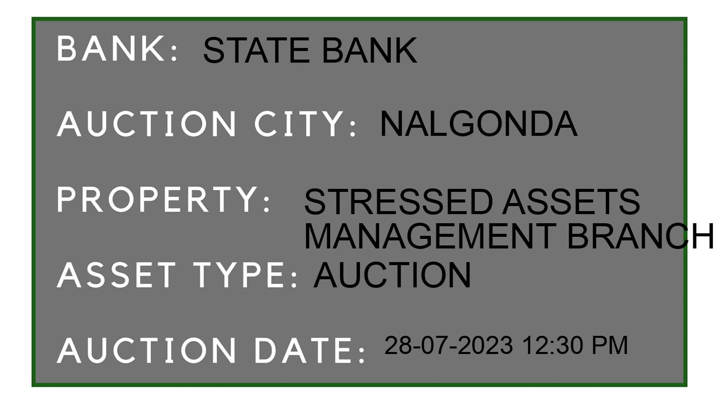Auction Bank India - ID No: 164943 - State Bank Auction of State Bank Auctions for Plot in Pochampally Mandal, Nalgonda