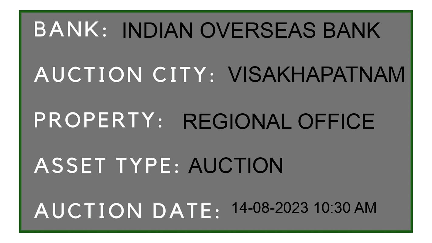Auction Bank India - ID No: 165047 - Indian Overseas Bank Auction of Indian Overseas Bank Auctions for Commercial Building in Anakapalle, Visakhapatnam