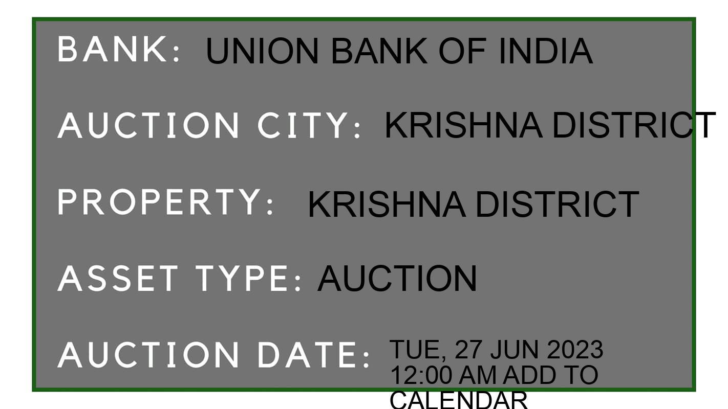 Auction Bank India - ID No: 165085 - Union Bank of India Auction of Union Bank of India